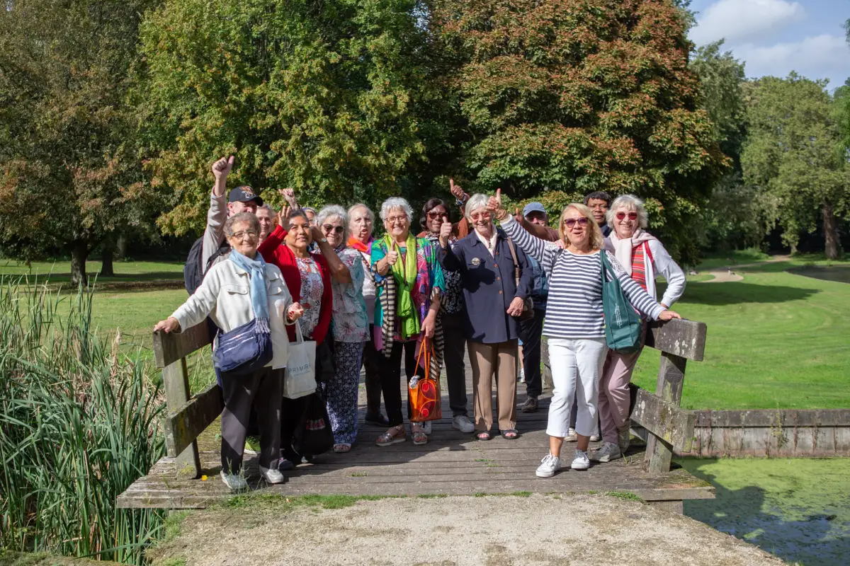 Bezoekers op uitstap met De Harmonie